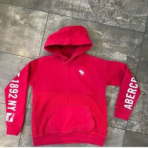 Abercrombie & Fitch Red Hoodie Sweater size 9/10
